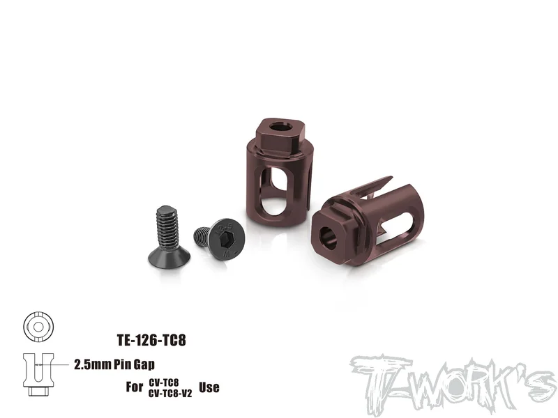 TE-126-TC8Spring Steel Front Spool Cups ( For Team Associated TC8 )