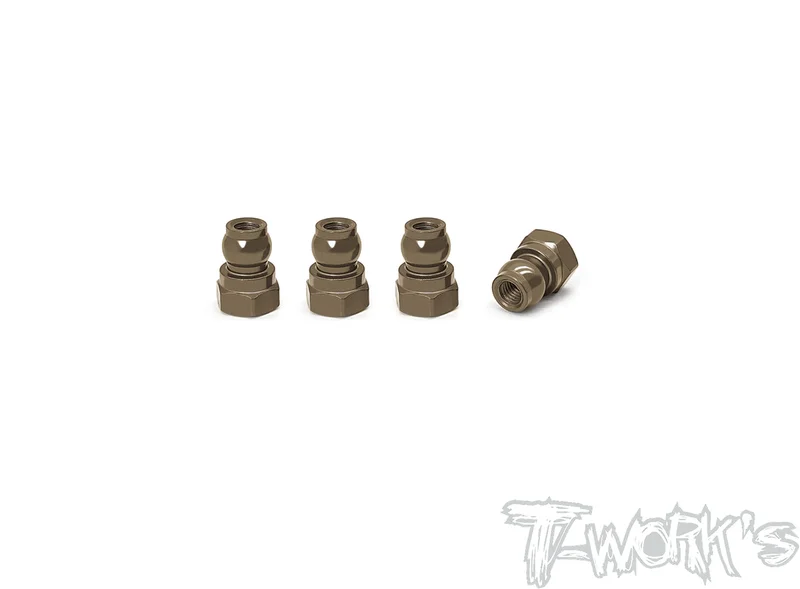 TE-128-A 7075-T6 Hard Coated Alum. Shock Bushings 10mm ( Team Associated RC10 B6.3/ 6.2/T6.4 / T7) 4pcs.