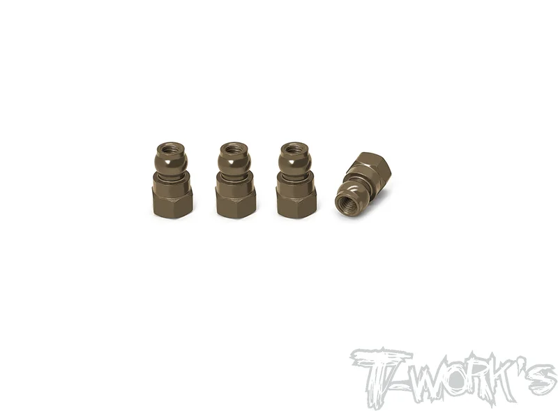 TE-128-B7075-T6 Hard Coated Alum. Shock Bushings 12mm ( Team Associated RC10 B6.3/ 6.2/T6.4 / T7 ) 4pcs.