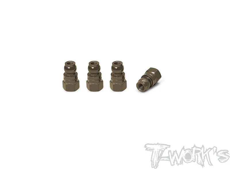 TE-128-C 7075-T6 Hard Coated Alum. Shock Bushings 12.7mm( Team Associated RC10 B74.1/T6.4 / T7 ) 4pcs.
