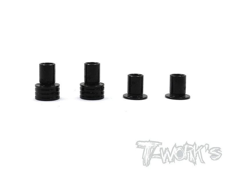 TE-146-A 7075-T6 Alum. Caster Hat Bushings A ( For Team Associated RC10 B6/B6D/B64/B64D/B6.1/T6.1 ) 2 each of 0deg,3deg.