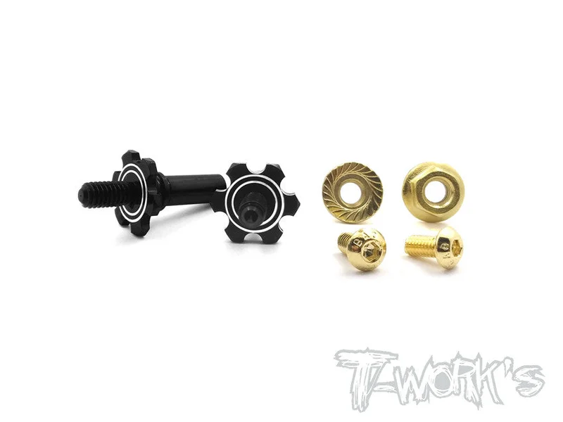 TE-153 7075-T6 Alum.Light Weight Front Axle ( Team Associated RC10 B6/B6D/B6.1 )