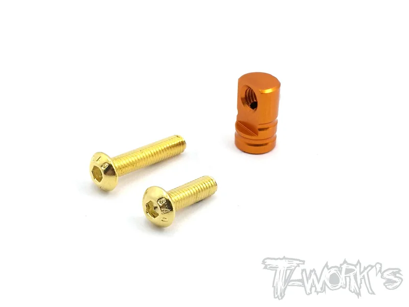 TE-159 7075-T6 Alum.30-40mm Fan Mount ( For Xray T4'15/16/17/18/19/20 ) Orange