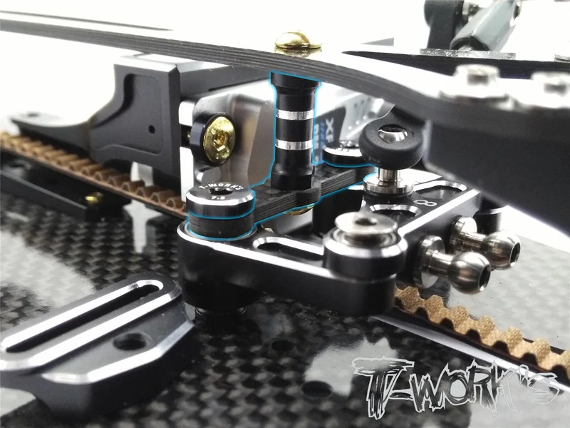 TE-165-D Graphite Bell Crank Stiffeners ( For Yokomo BD7, BD8 )