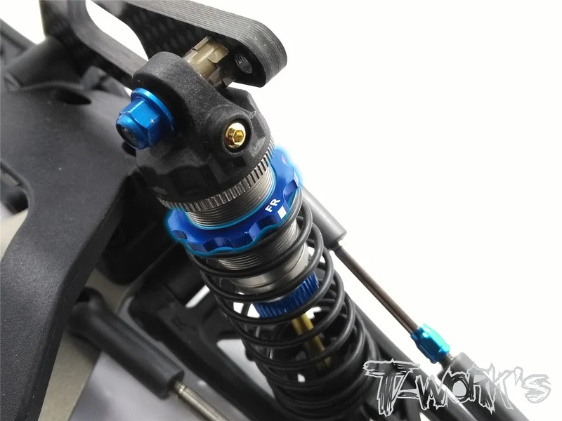 TE-169 Alum. Shock Adjustable Nut With Mark ( For Team Associated RC10 B6/ B6D/ B64/ B64D/B6.1/T6.1 ) Black