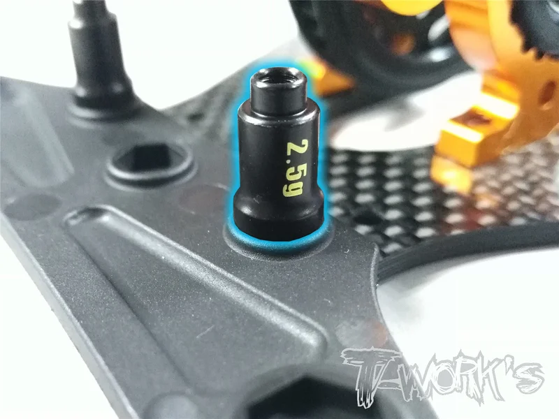 TE-181 Brass Bumper Post ( For Xray T4'17/18/T4'19/T4'20 ) 2pcs. Each 2.5g
