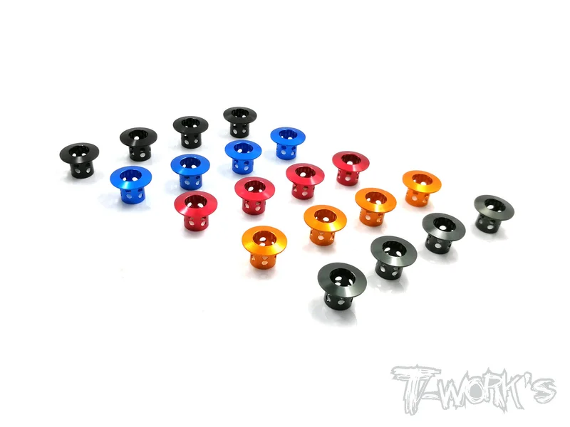 TE-191 Alum. Lightweight Body Height Adjuster 4pcs. Tamiya Blue