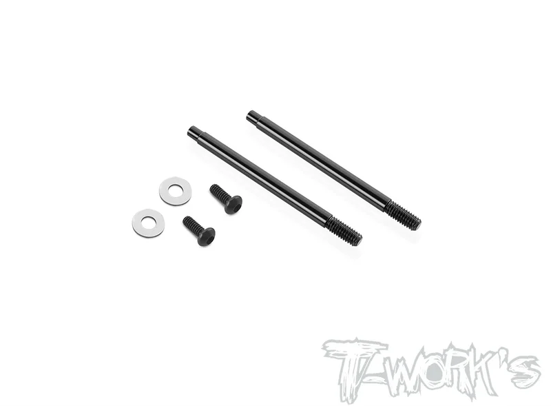 TE-198-AE DLC coated Shock Shaft 41.3mm/43.3mm/47.8mm( For Team Associated RC10 B74.2/74.1/74/B6.4/6.3/6.2/6.1) 2pcs.