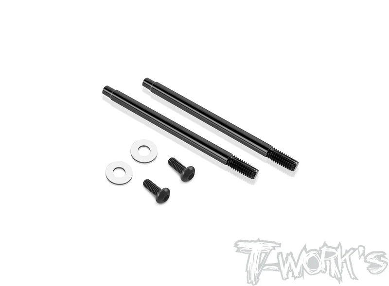 TE-198-TLR DLC coated Shock Shaft 42.7mm/48.7mm ( For TLR 22/22X4 ) 2pcs.