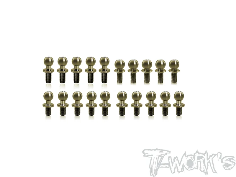 TE-205-MS1.0 7075-T6 Hard Coated Alum.Ball End Set ( For Yokomo MS1.0 ) 20pcs.