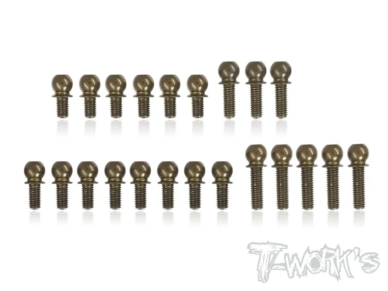 TE-205-T419 7075-T6 Hard Coated Alum.Ball End Set ( For Xray T4'19 )
