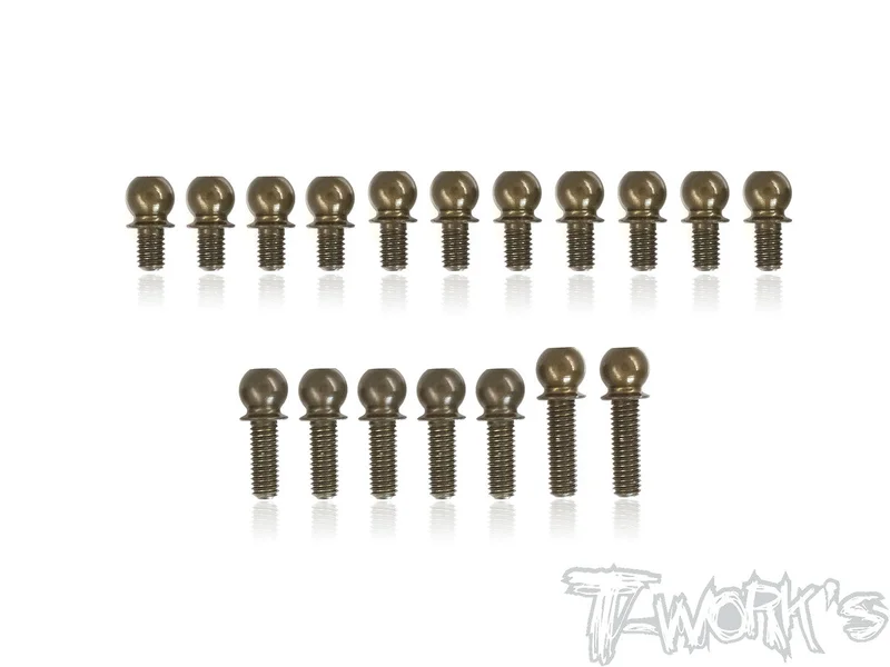 TE-205-T4F'217075-T6 Hard Coated Alum.Ball End Set ( For Xray T4F'21 )