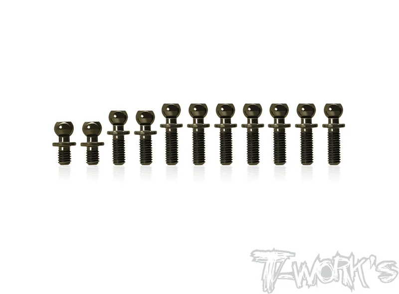 TE-205-X1223 7075-T6 Hard Coated Alum Ball End set ( For Xray X12 2023 )