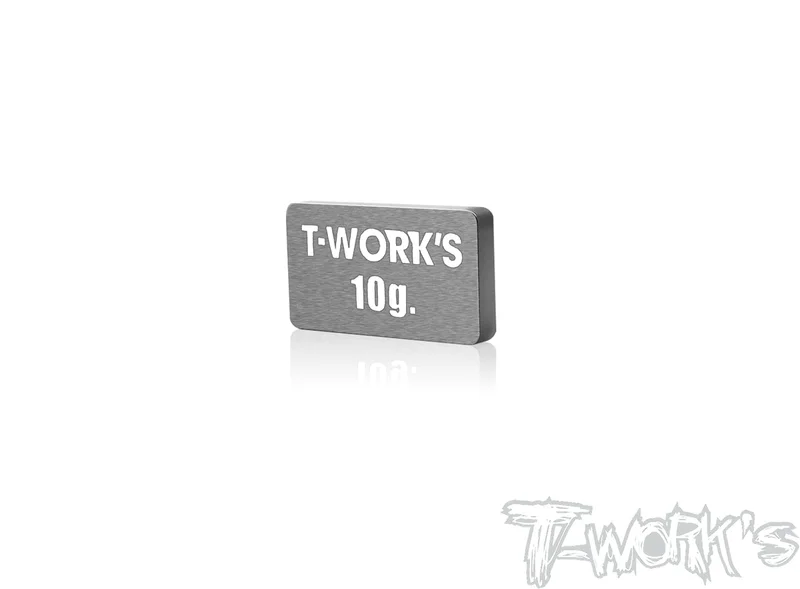 TE-207-G Adhesive Type 10g Tungsten Balance Weight 11x19.7x2.5mm