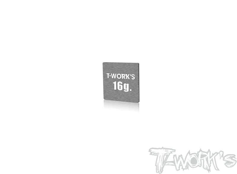 TE-207-H Adhesive Type 16g Tungsten Balance Weight 24.5x24.5x1.4mm