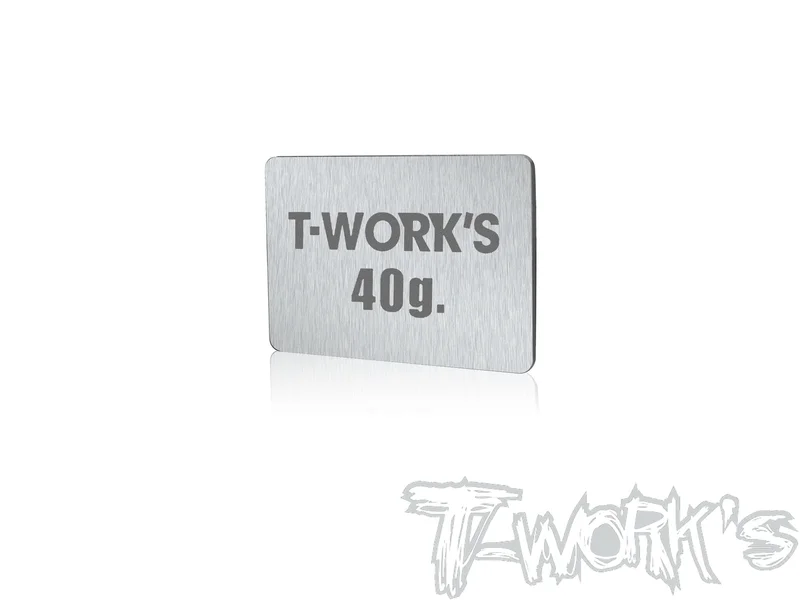 TE-207-J Adhesive Type 40g Tungsten Balance Weight 41x31x1.7mm