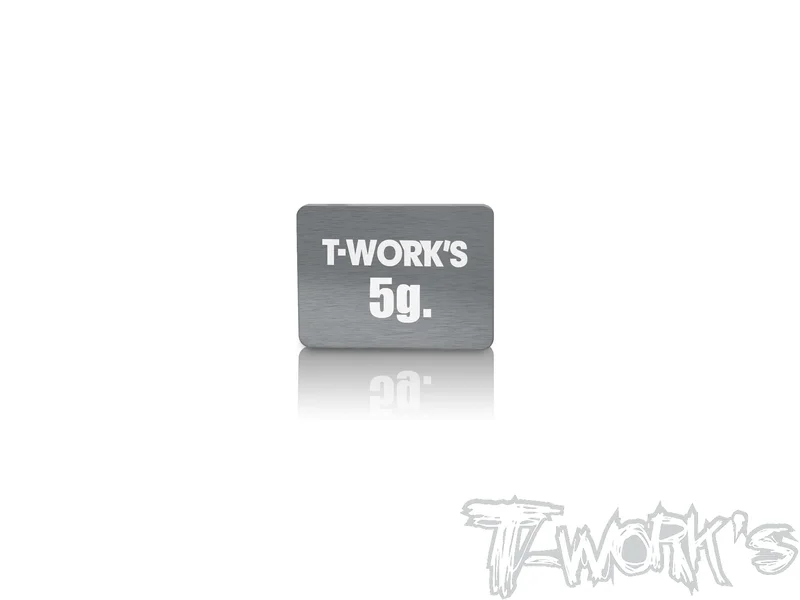TE-207-LAdhesive Type 5g Tungsten Balance Weight 13.8 x 18.9 x 1mm ( For Awesomatix A800R/A800RR )