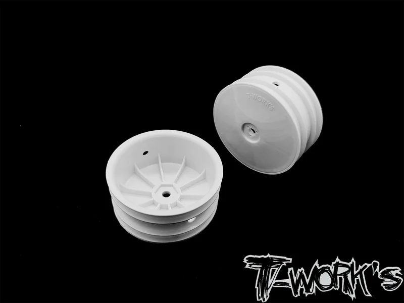 TE-226-E 2.2" 12mm Hex 4WD Front Wheel White/Yellow ( For TLR 22-4 )
