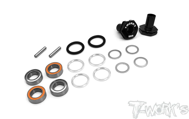 TE-231-BD10 6mm Bearing Wheel Hub Axle ( Yokomo BD10 ) 2pcs.