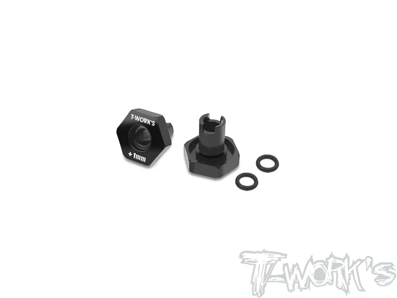 TE-231-SCH-B 6mm Bearing Wheel Hub Axle +1mm ( Schumacher Mi9/FT9 ) 2pcs.