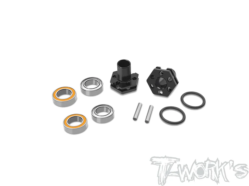 TE-231-TC8-B 6mm Bearing Wheel Hub Axle +0.5mm ( Team Associated TC8 ) 2pcs.