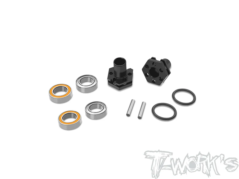 TE-231-TC8-C 6mm Bearing Wheel Hub Axle +1mm ( Team Associated TC8 ) 2pcs.