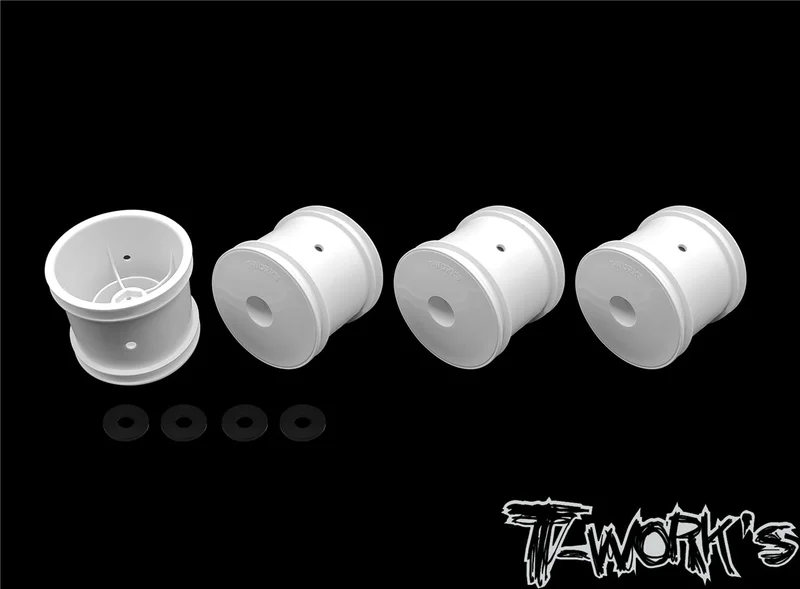 TE-238-B 12mm Truck Wheel White ( TLR 22T 4.0 ) 4/8pcs.
