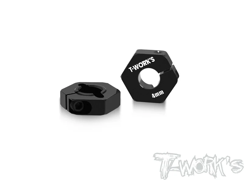TE-244-F-47075-T6 Alum Clip Wheel Adapter 4mm For Team Associated RC10 B7.1C/B74.2/B74.1/B74/ B6.4/B6.3/B6.2/B6.1/B7/B7D/T72pcs.