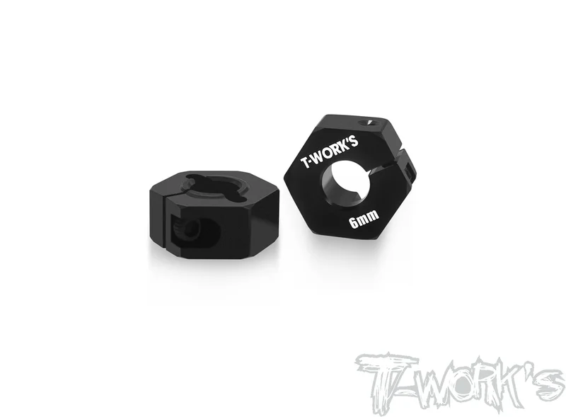 TE-244-F-67075-T6 Alum Clip Wheel Adapter 6mm For Team Associated RC10 B7.1C/B7/ B74.2/B74.1/B74/ B6.4/B6.3/B6.2/B6.1/DR10/B7D/T72pcs.