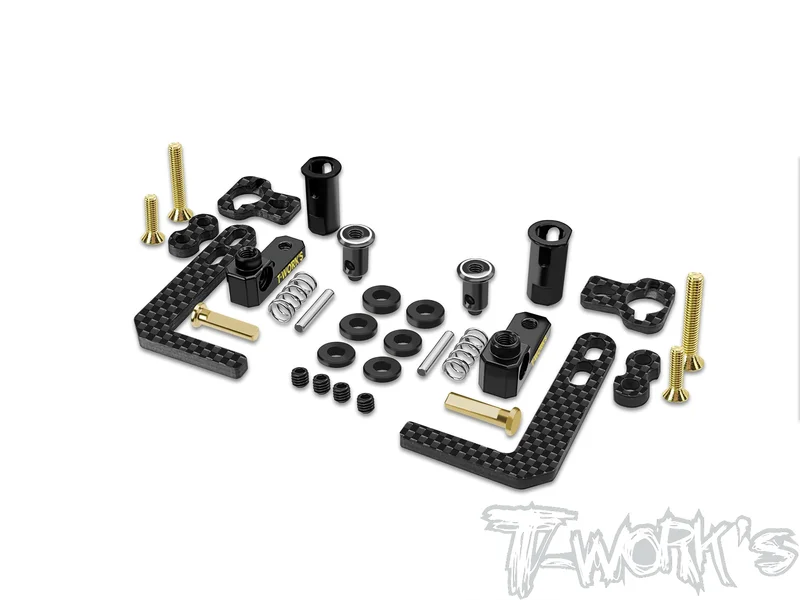 TE-257-BD12-B Easy-Snap Battery Holder Set( Yokomo BD12/11/10/9/8/7&MS1.0 ) Brass