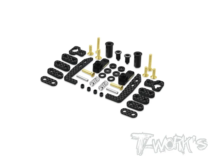 TE-257-MTC3-BEasy-Snap Battery Holder Set ( Mugen MTC3 )Brass