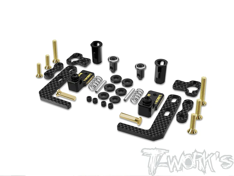 TE-257-X4-B Easy-Snap Battery Holder Set ( Xray X4'23/22 , T4 ) Brass