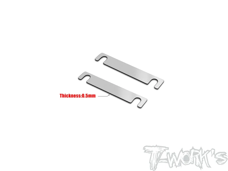 TE-264-MO2.0-0.5Stainless Steel Arm Block Spacer 0.5mm ( For Yokomo MO2.0 ) 2pcs.