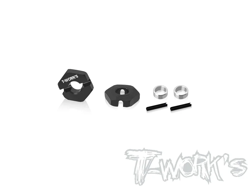 TE-266-GAlum. Front 12mm Hex Adapter ( For Team Associated RC10 4WD )