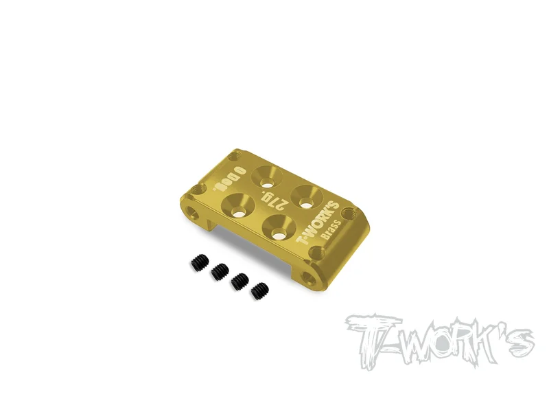 TE-B7-D-B   Brass Bulkhead 27g. 0 Degress )   For  Team Associated RC10 B7.1C/B7.1D/B7/B6.4 / T7