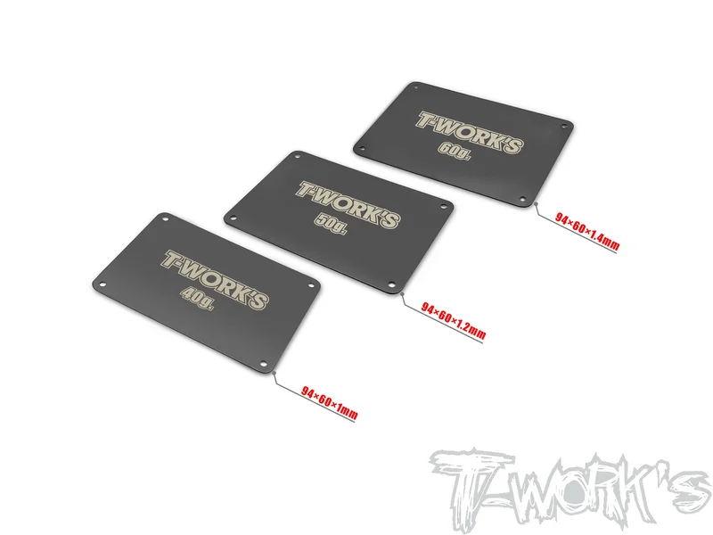 TE-B7-G    Black Coating Steel Battery Weight ( 40/50/60g )For  Team Associated RC10 B7 / T7