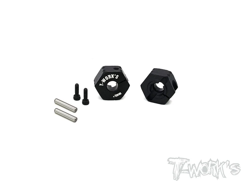 TE-TC01-M+1Clip 12mm Wheel Adapter +1mm ( For Tamiya TC-01 ) 2pcs.