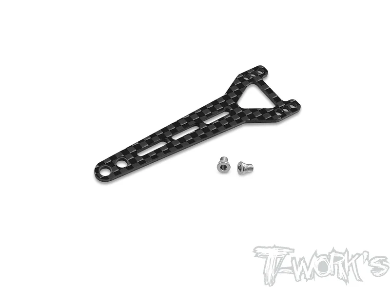 TE-X20'23-D Graphite Split Type Rear Upper Deck Ver.2 With Titanium Upper Deck Screw (For Serpent X20'23 )