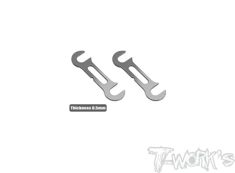 TE-X4-A-0.50.5mm Front Roll Center Spacer ( For Xray X4 / X4'23  ) 2pcs.
