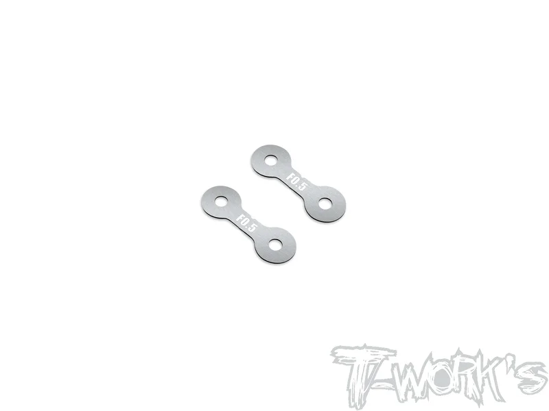 TE-X4-A-V2 0.5mm/1mm Front Roll Center Spacer Without Notch( For Xray X4 /X4'23/X4F'24/X4'25 ) 2pcs.