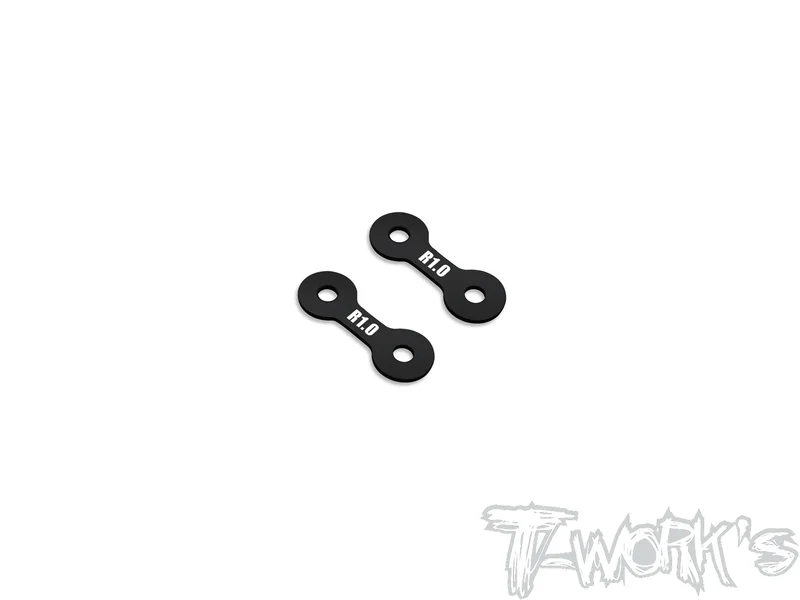TE-X4-B-V2A Alum. 0.5mm/1mm Rear Roll Center Spacer Without Notch ( For Xray X4 /X4'23/X4F'24/X4'25 ) 2pcs.