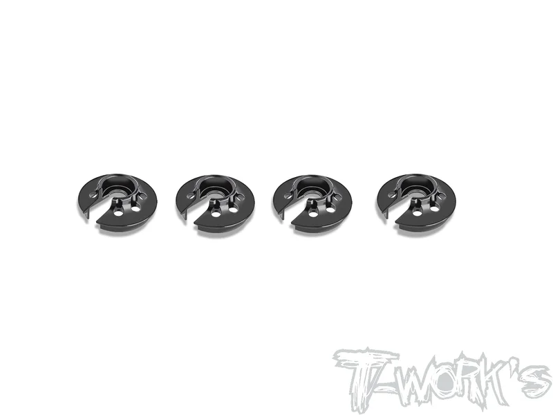 TE-X4-L Alum. Shock Spring Retainer ( For Xray X4'23 ) 4pcs.