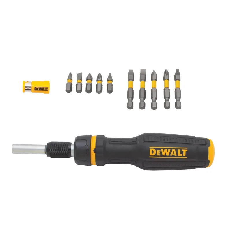 Telescoping/Ratcheting Multi-Bit Screwdriver 10 PC Max Dewalt