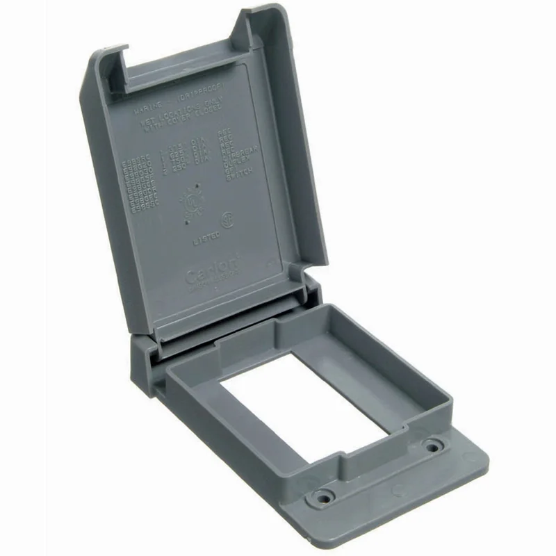 Thomas & Betts Electrical PVC Cover, Single-Gang, Weatherproof