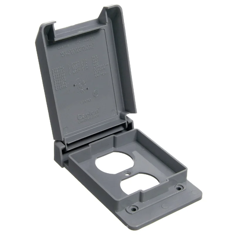 Thomas & Betts Single Gang Weatherproof Duplex Box Cover