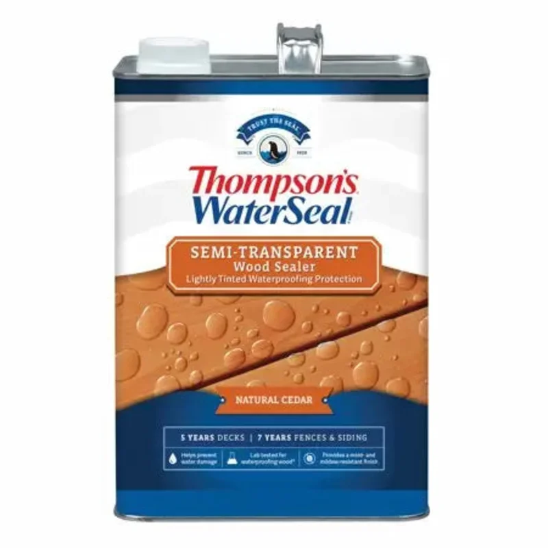 Thompsons WaterSeal Semi-Transparent Wood Sealer 1 Gallon Natural Cedar Natural Cedar
