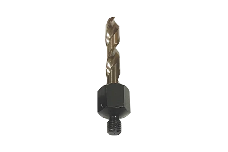 Threaded Cobalt Drill Bit Standard - 17/64IN DX1.8IN L cutting length  1/4 x 28 TPI (THD)