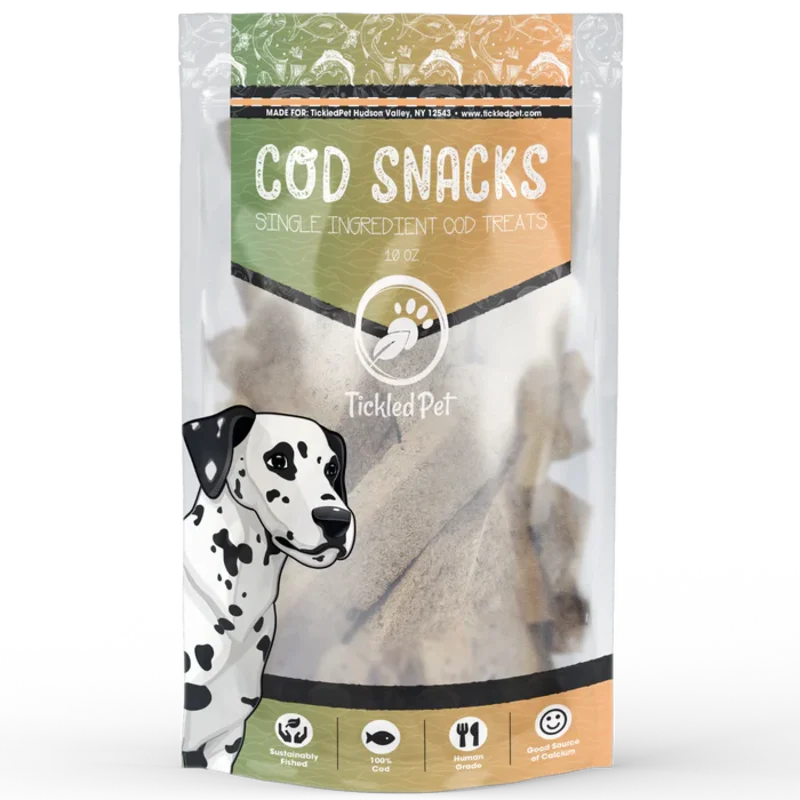 Tickled Pet Cod Snacks Dog Treats