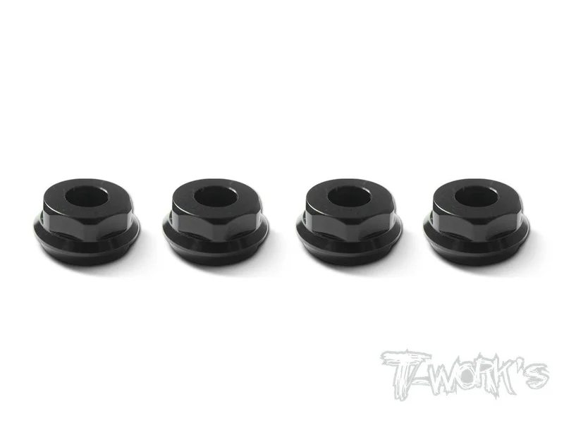 TO-002 Aluminum low body mounting cap,grooved for folding shock boots ( For HN ) 4pcs.