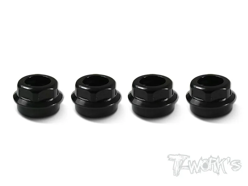 TO-003 Aluminum low body mounting cap,grooved for folding shock boots ( For Hotbodies D8/D8T/D812 ) 4pcs.